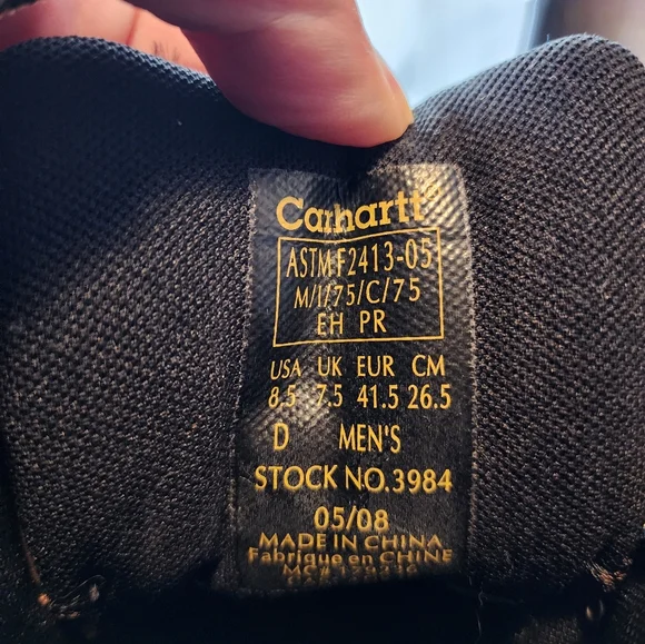 Carhartt Men's Brown Boot Insulated Steel toe 8.5D Leather Slip Resistant NIB - Picture 16 of 16